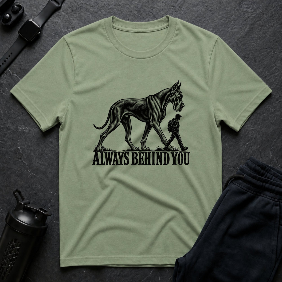 Always Behind – Great Dane T-Shirt