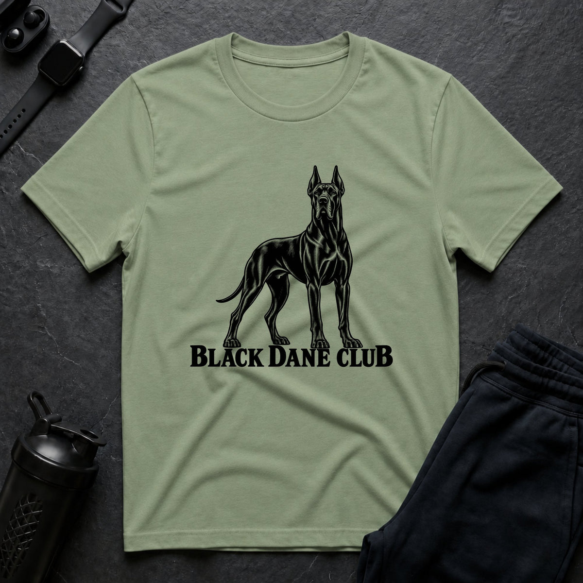 Black Dane Club – Great Dane T-Shirt