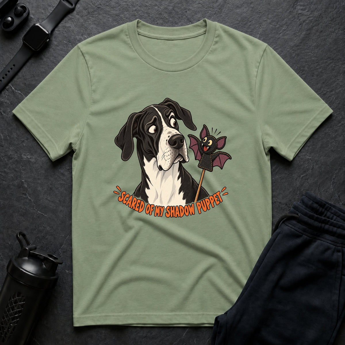 Scared Shadow Puppet – Great Dane T-Shirt