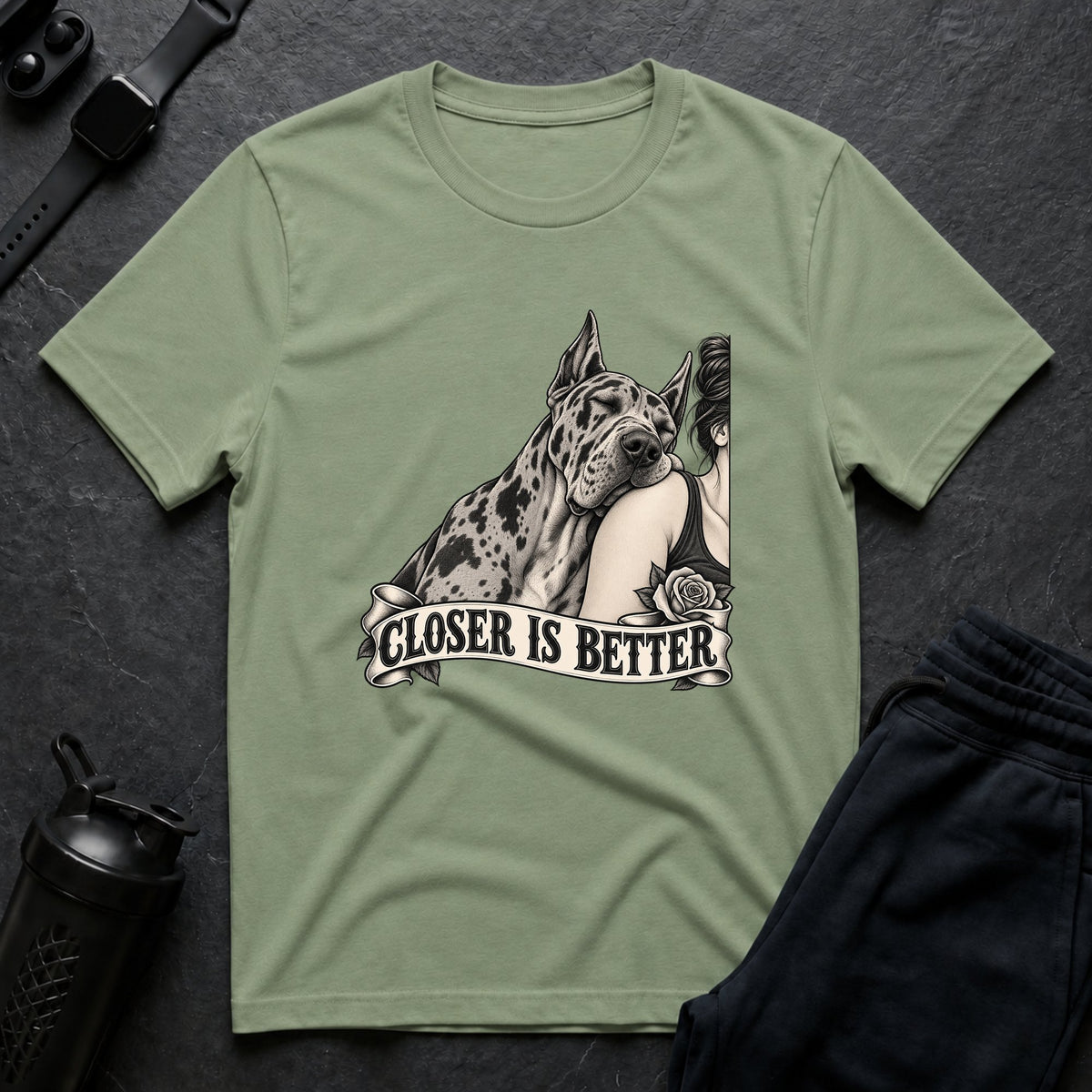 Closer Is Better – Great Dane T-Shirt