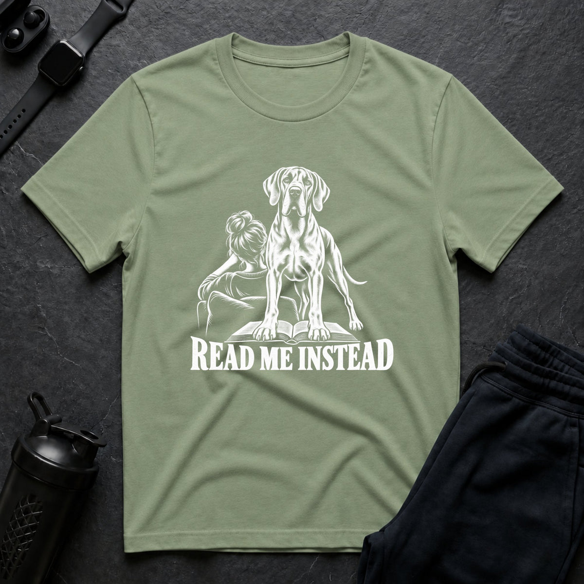 Read Me Instead – Great Dane T-Shirt
