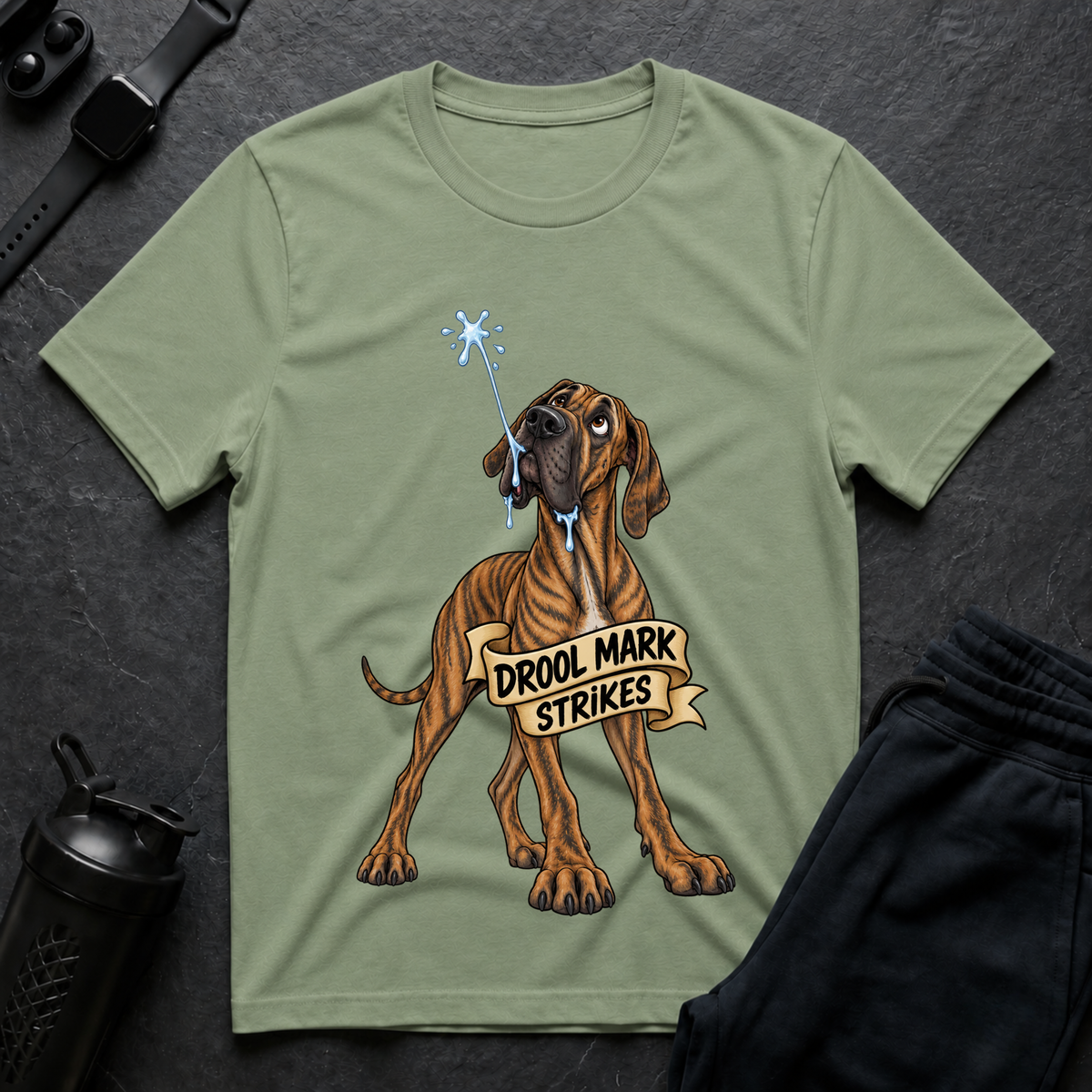 Drool Mark Strikes – Great Dane T-Shirt