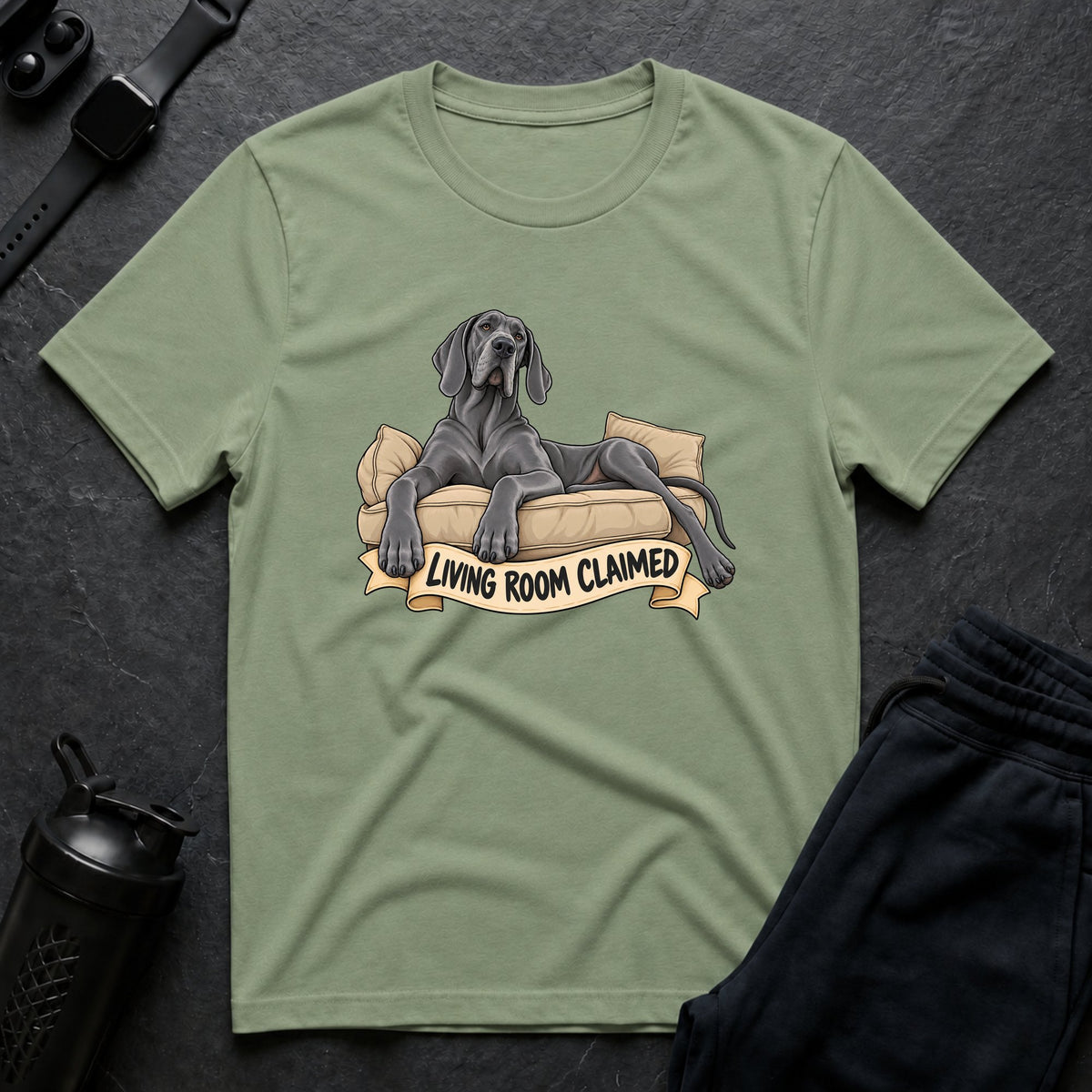 Couch Conqueror – Great Dane T-Shirt