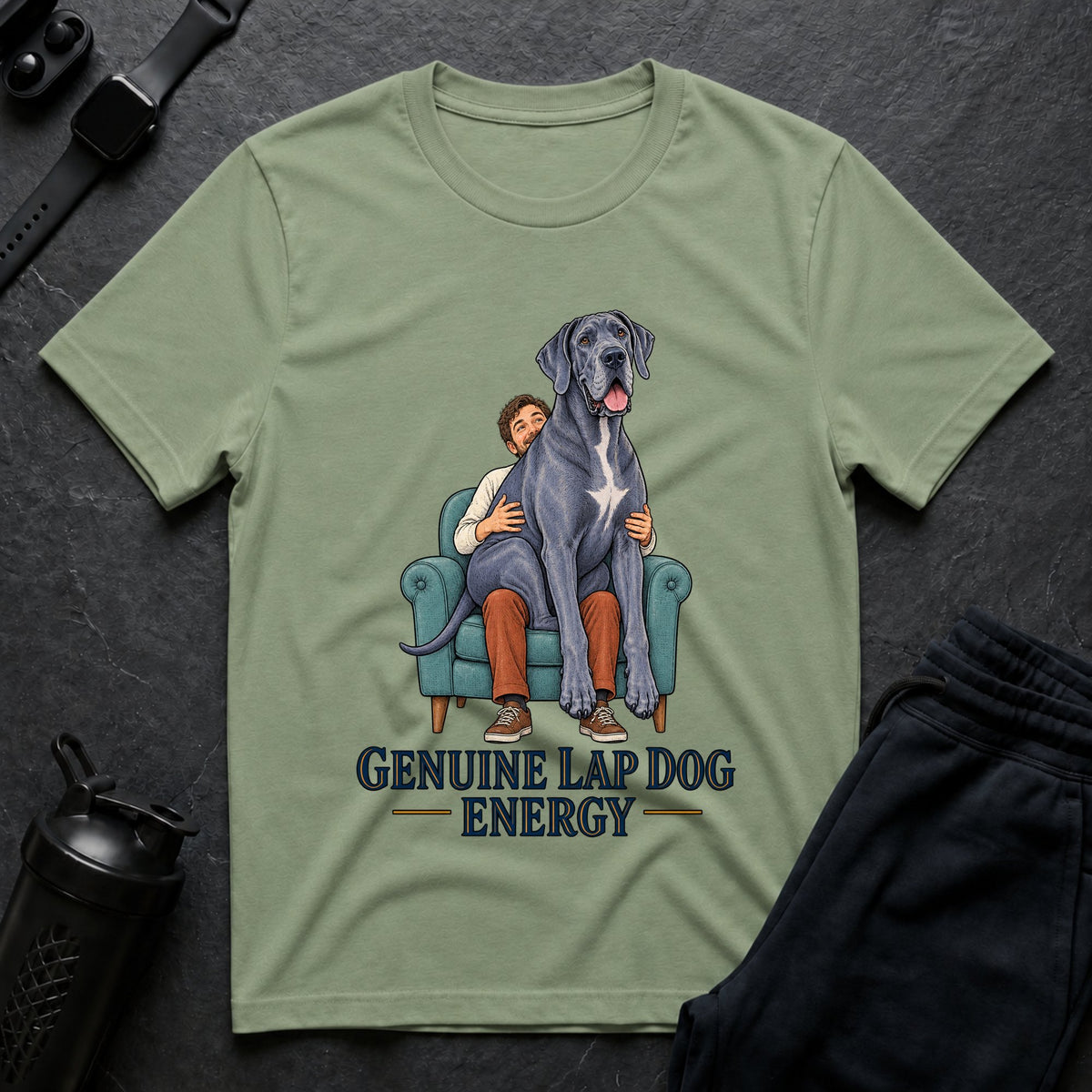 Genuine Lap Dog – Great Dane T-Shirt