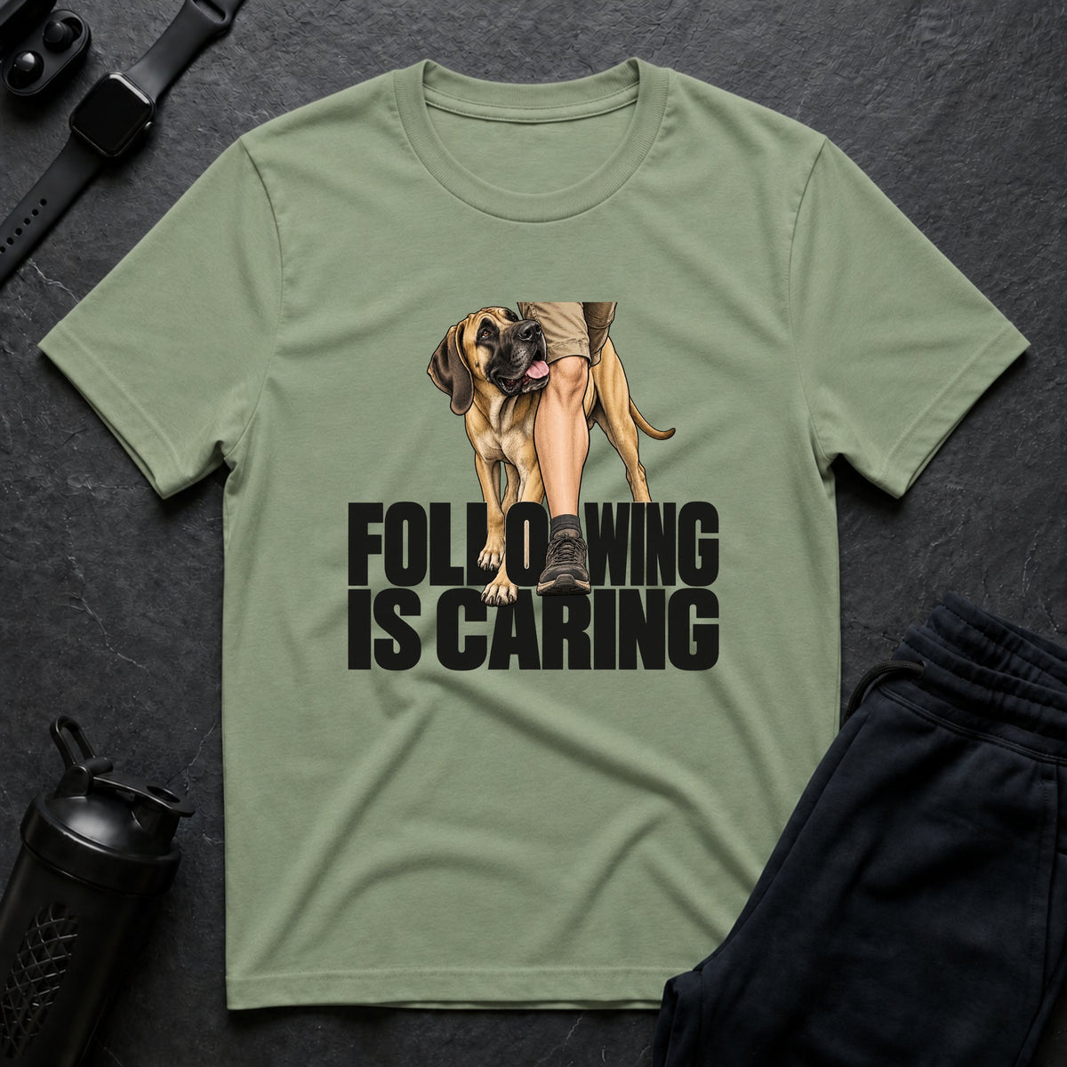 Following Is Caring – Great Dane T-Shirt