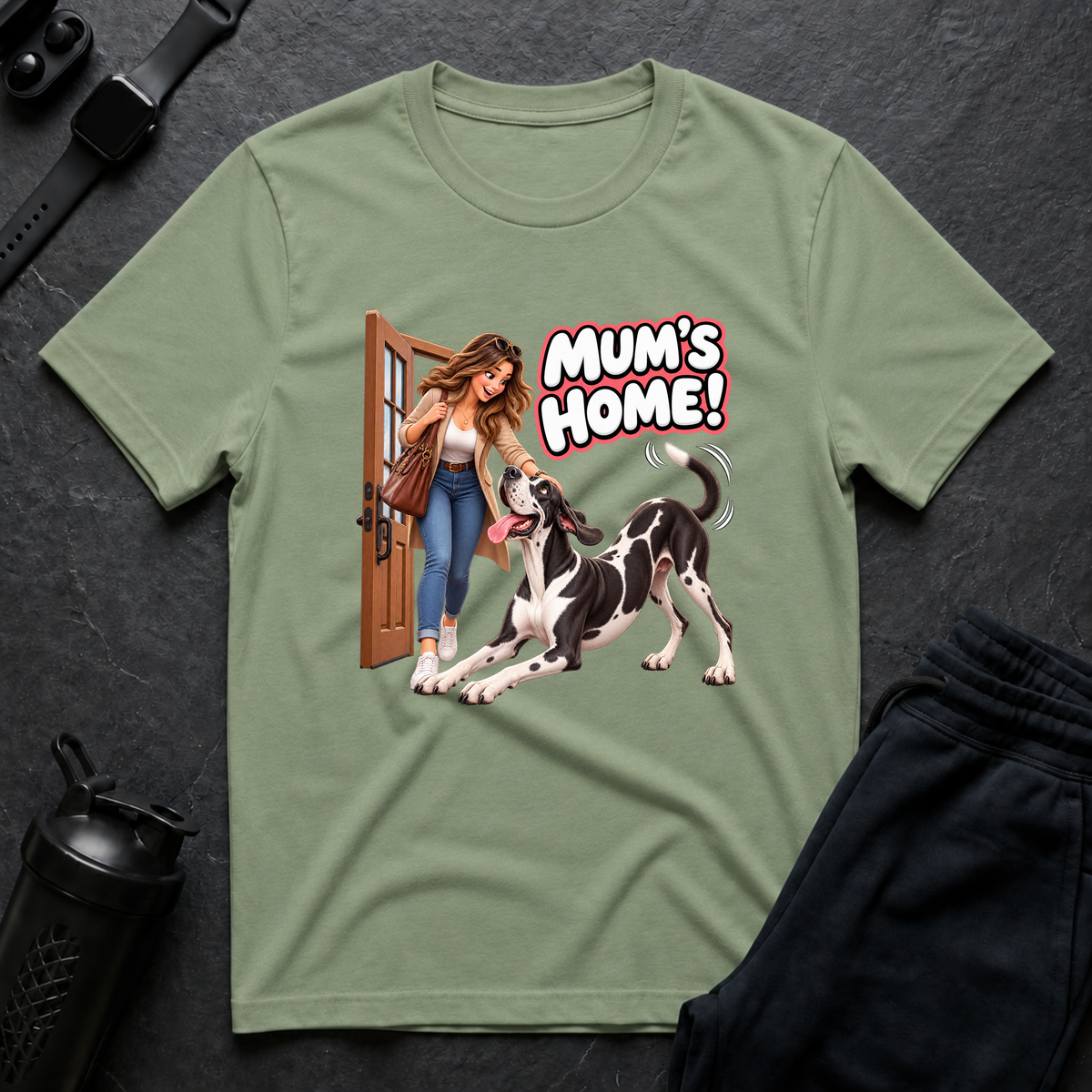 Mum's Home – Great Dane T-Shirt