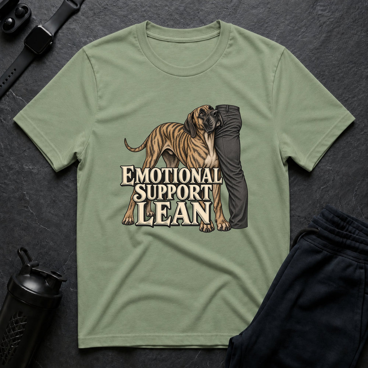 Emotional Support Lean – Great Dane T-Shirt