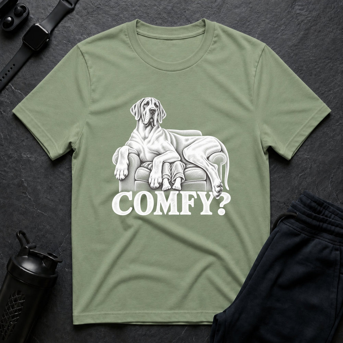Comfy Couch – Great Dane T-Shirt