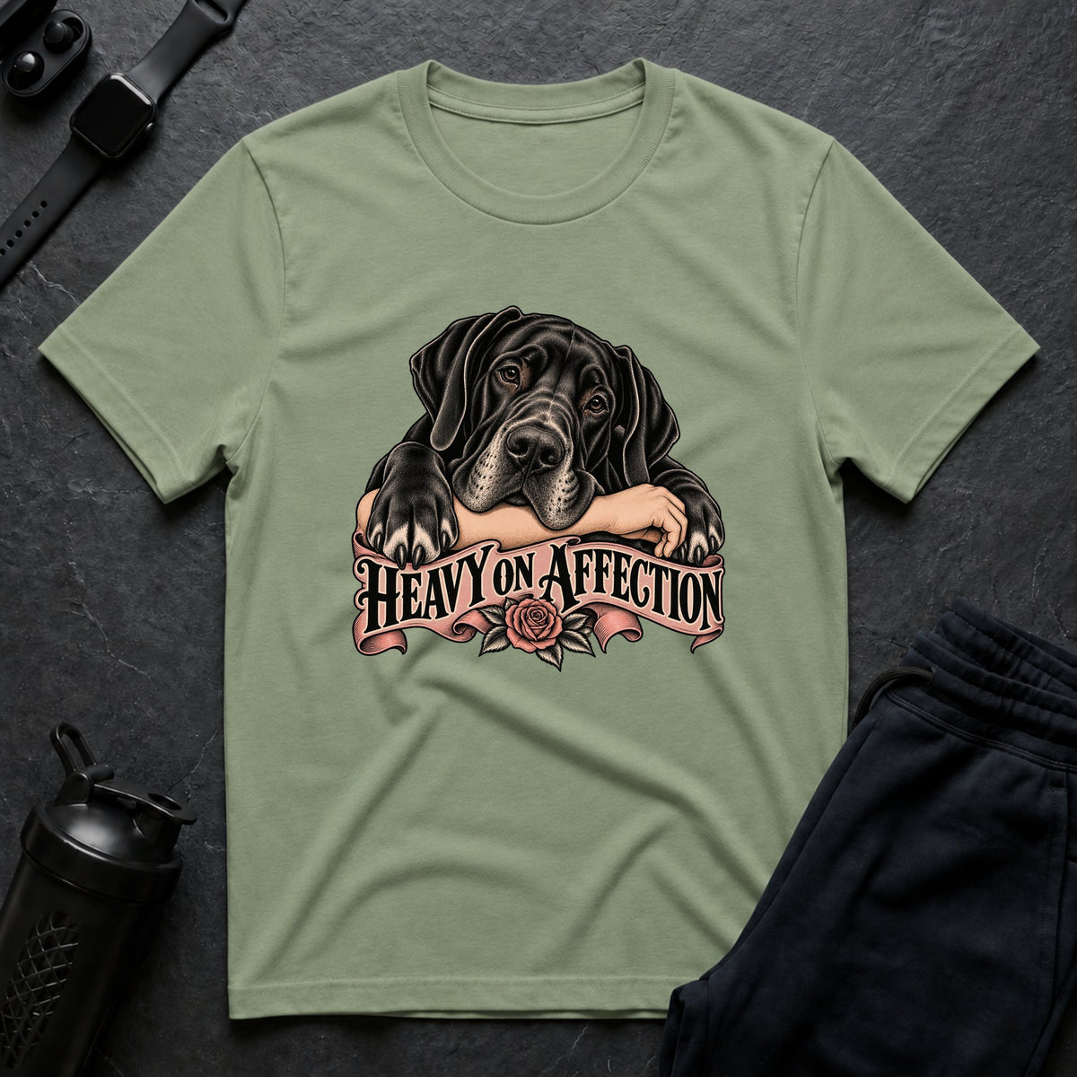 Heavy On Affection – Great Dane T-Shirt