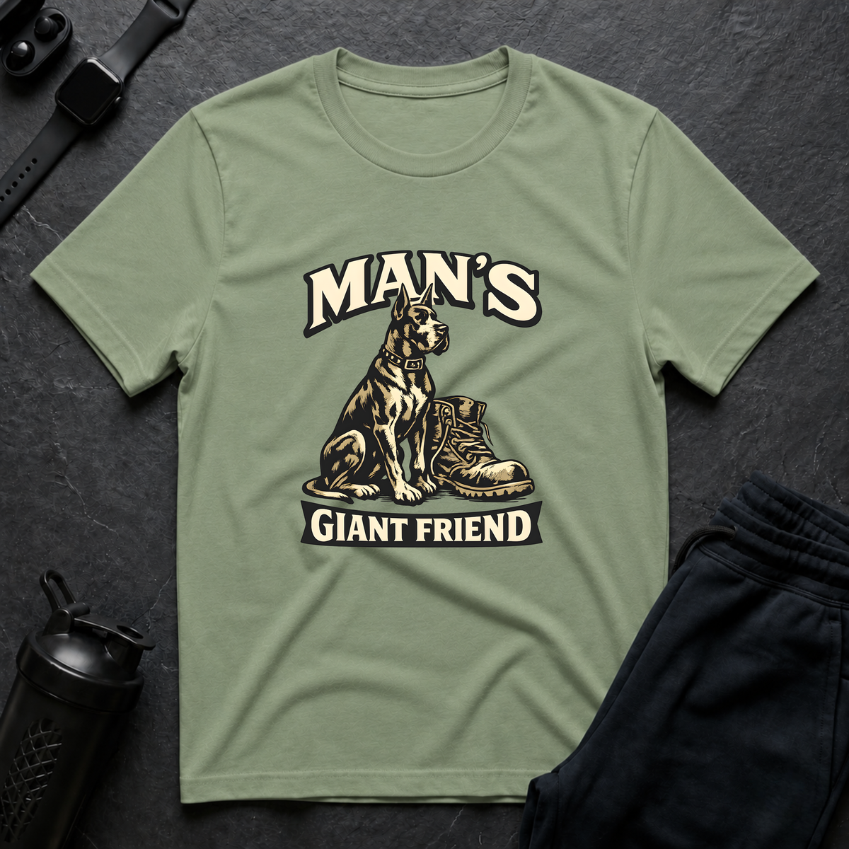 Man's Giant Friend T-Shirt