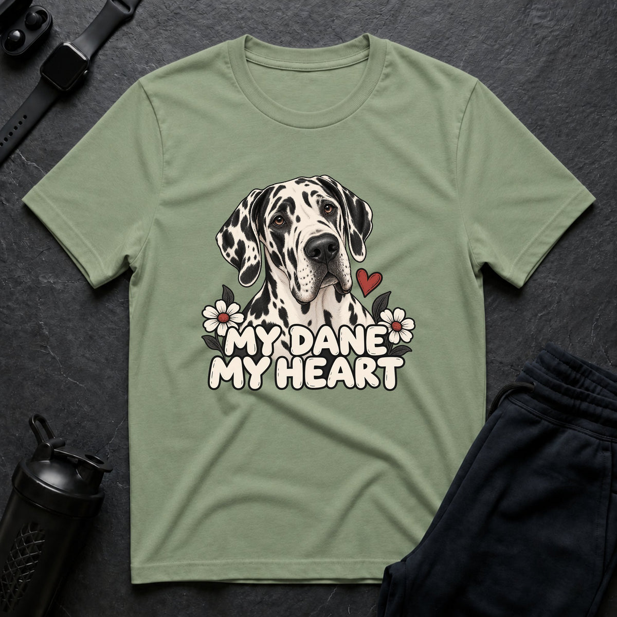 My Dane Heart – Great Dane T-Shirt