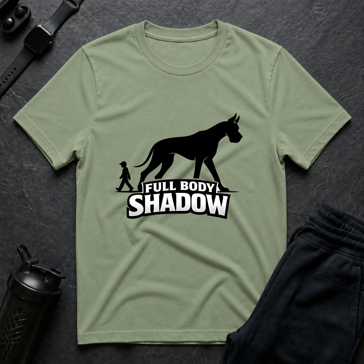 Full Body Shadow – Great Dane T-Shirt design