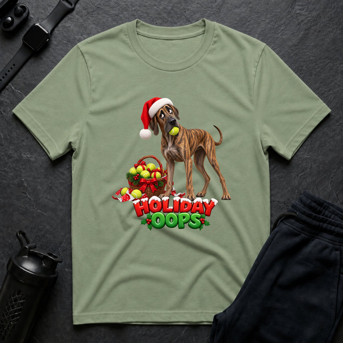 Santa's Playful Pup