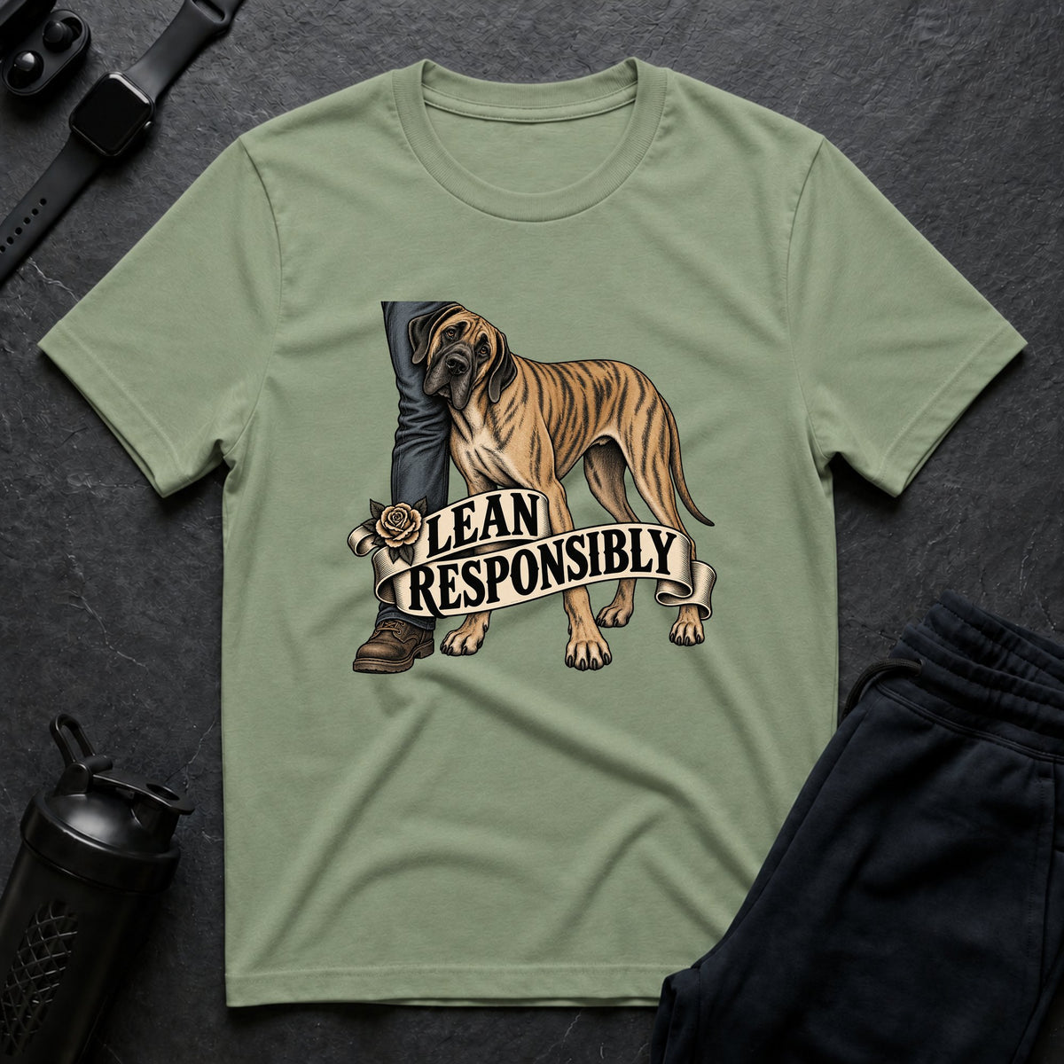 Lean Responsibly – Great Dane T-Shirt