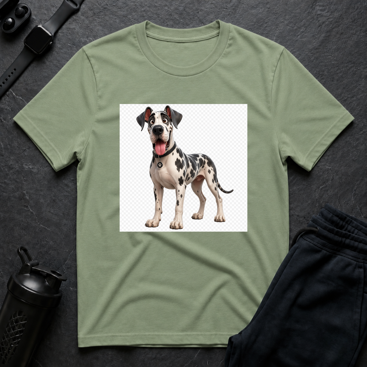 Happy Dalmatian – Great Dane T-Shirt