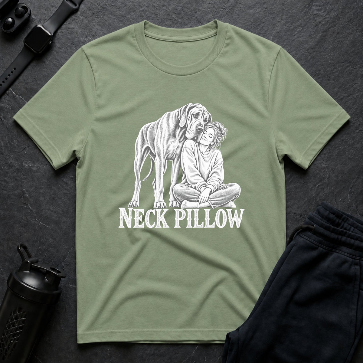 Neck Pillow – Great Dane T-Shirt