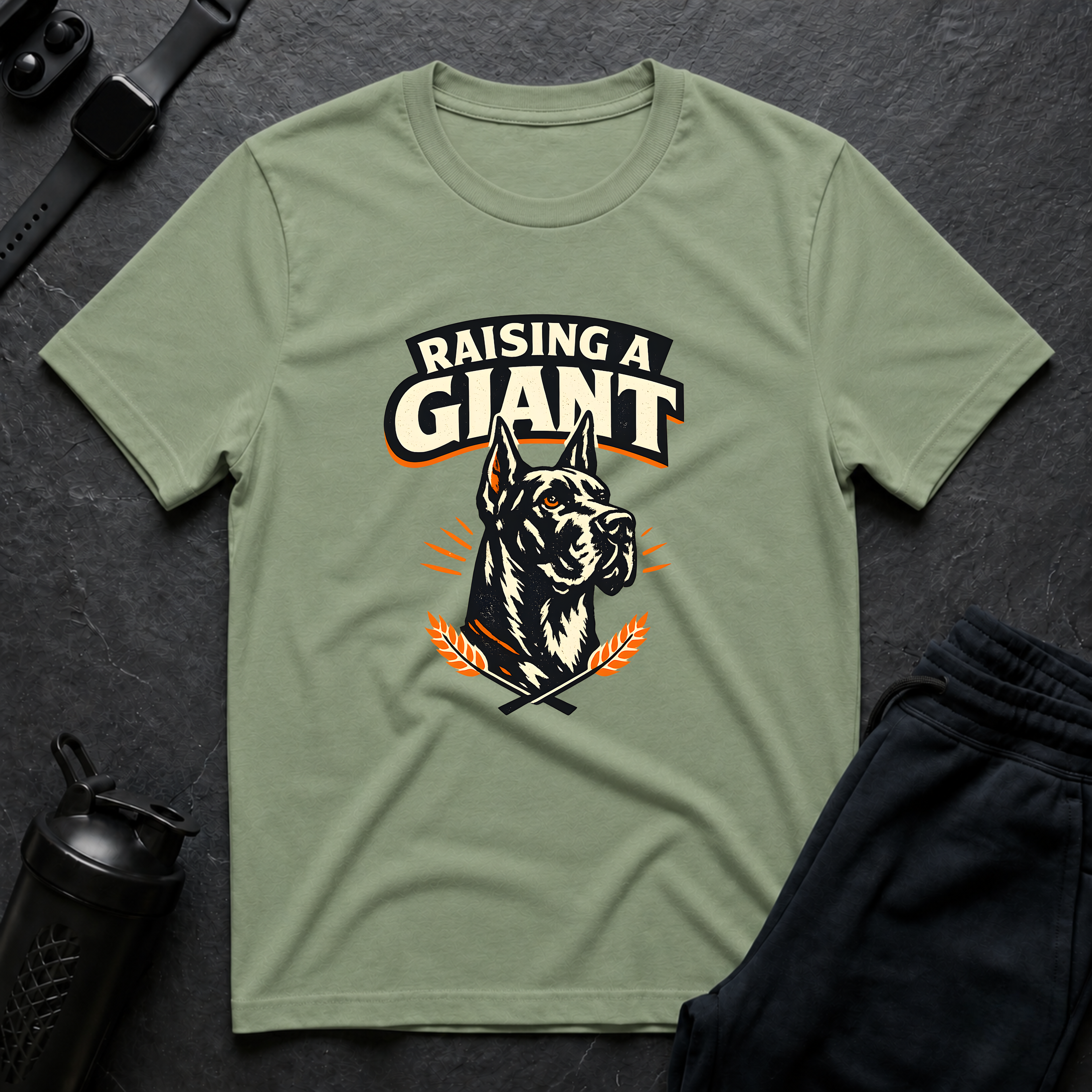 Raising A Giant T-Shirt