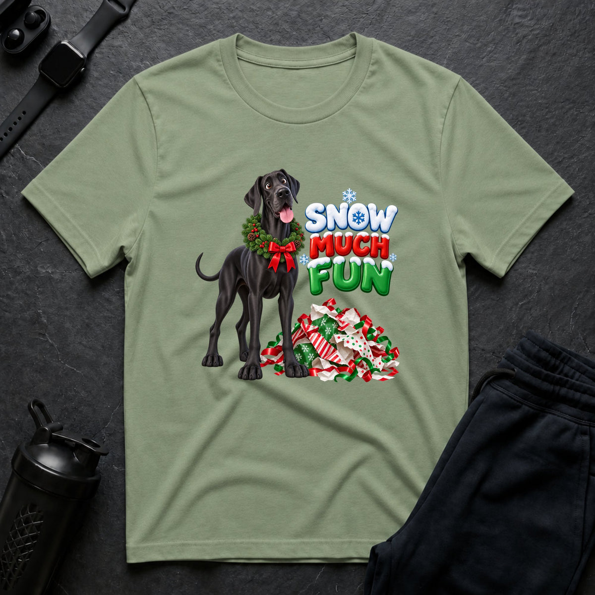 Winter Woofs – Great Dane T-Shirt