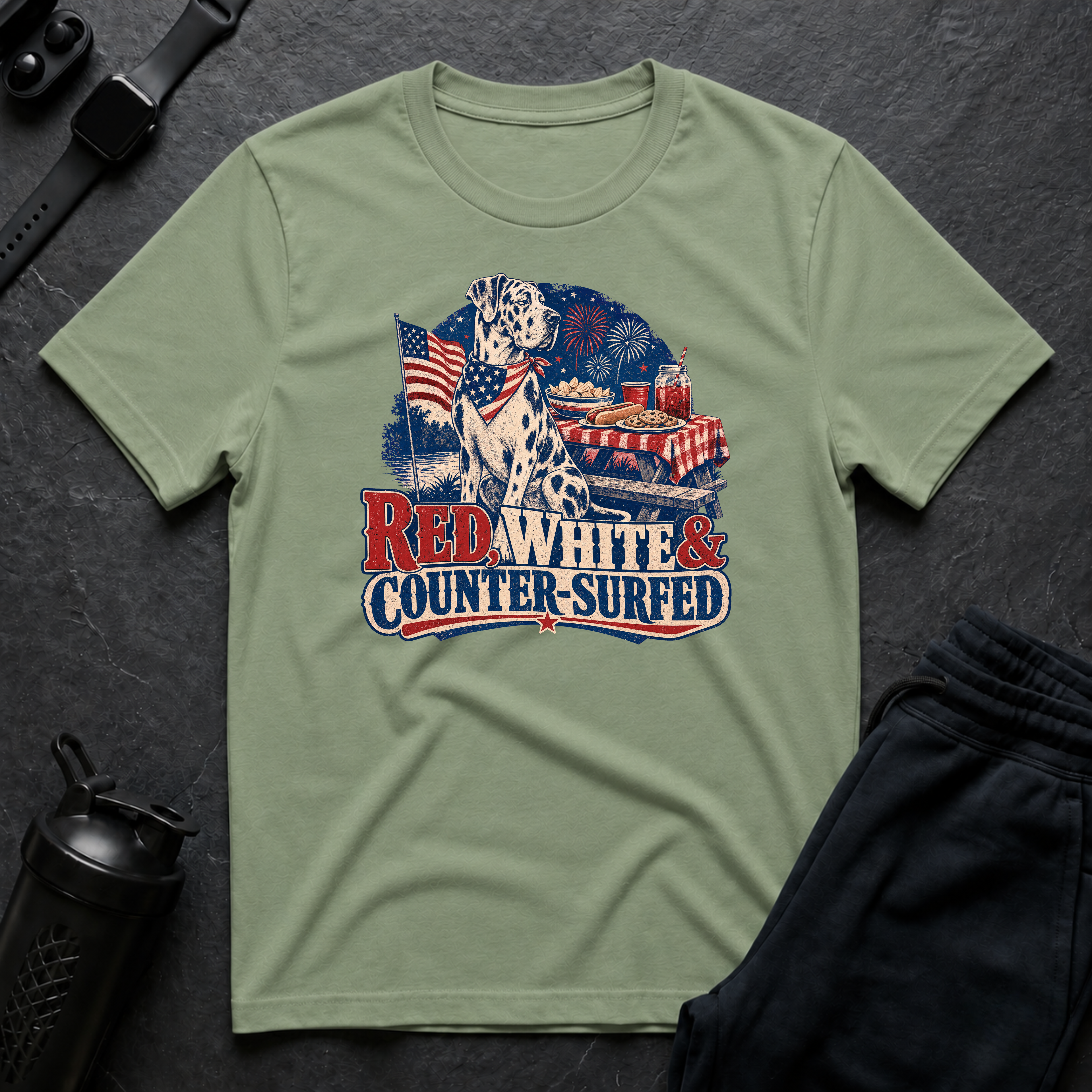 Red White Counter Surfer