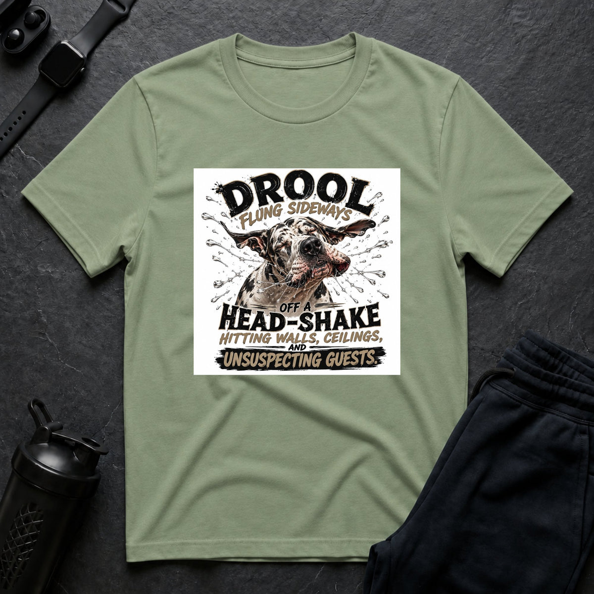 Drool Splash Zone – Great Dane T-Shirt