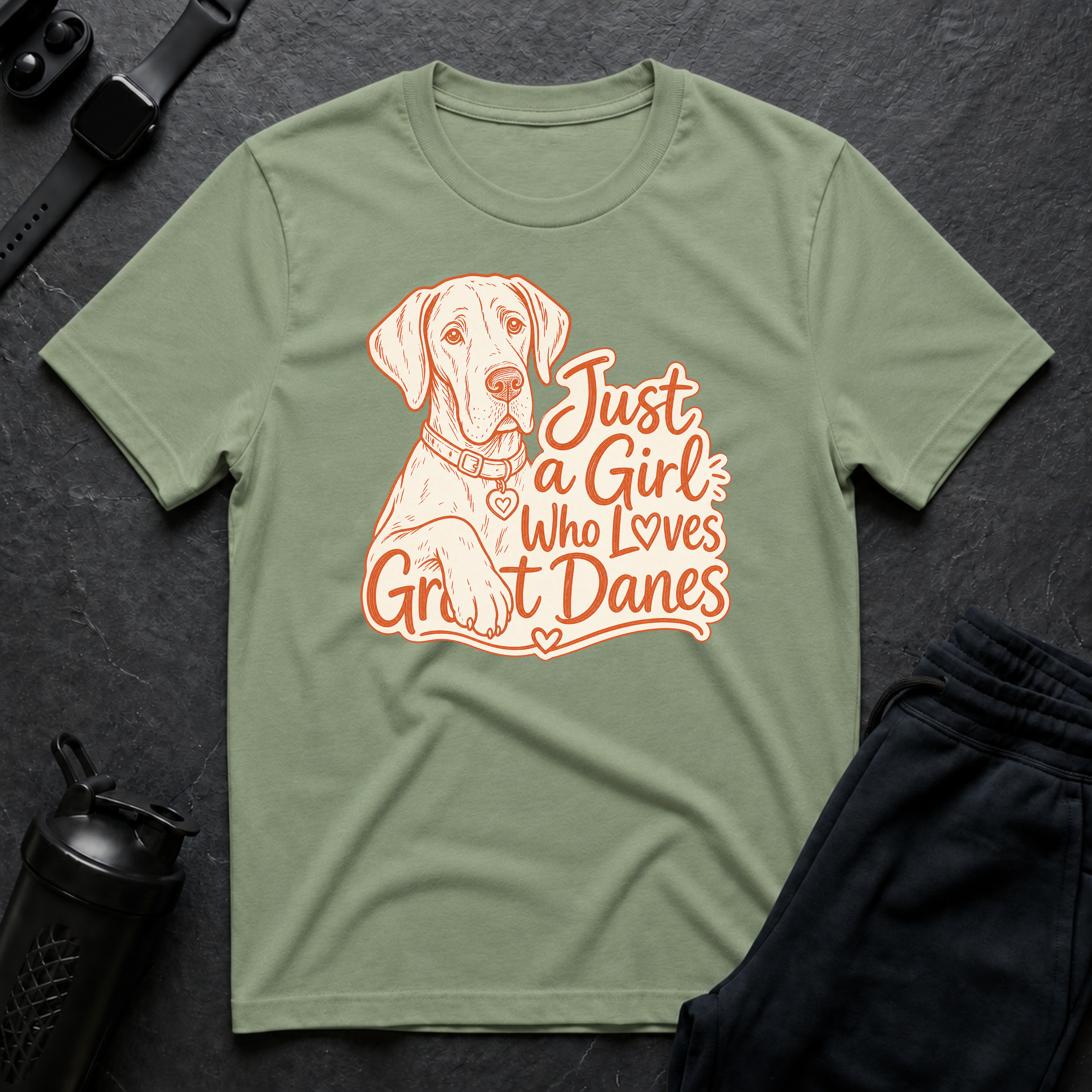 Girl Loves Great Danes