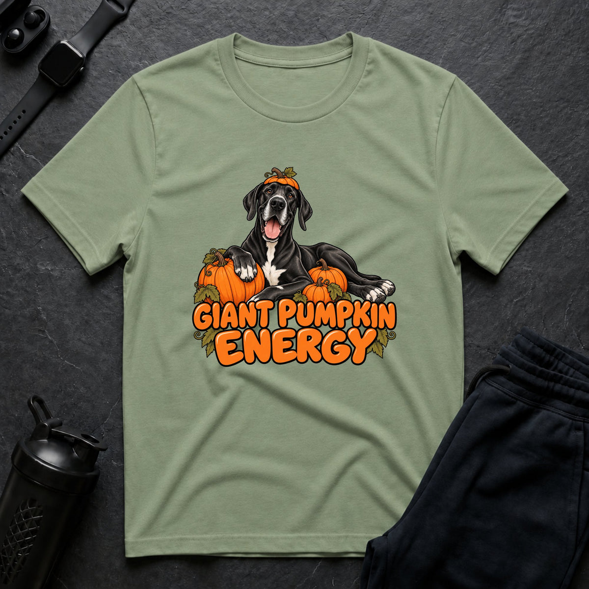 Giant Pumpkin Energy – Great Dane T-Shirt