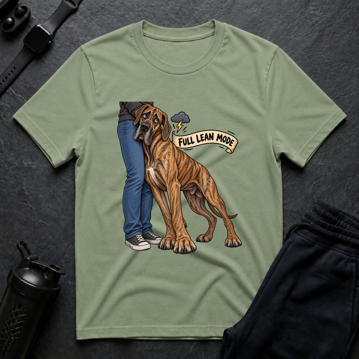 Lean Buddy Mode – Great Dane T-Shirt