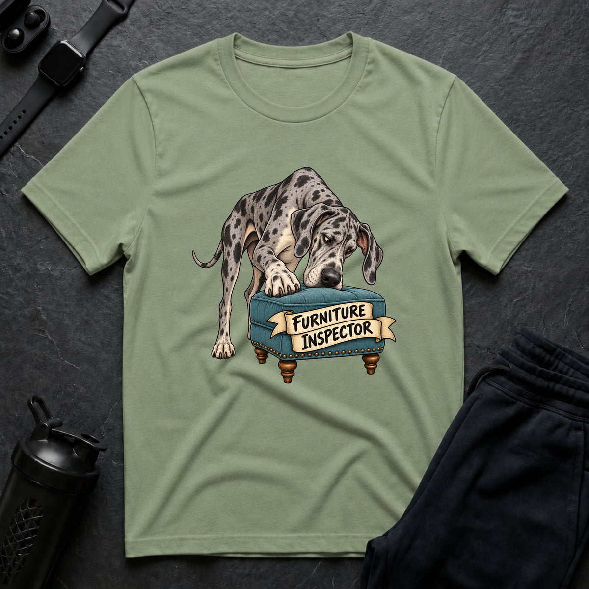 Pet Couch Critic – Great Dane T-Shirt