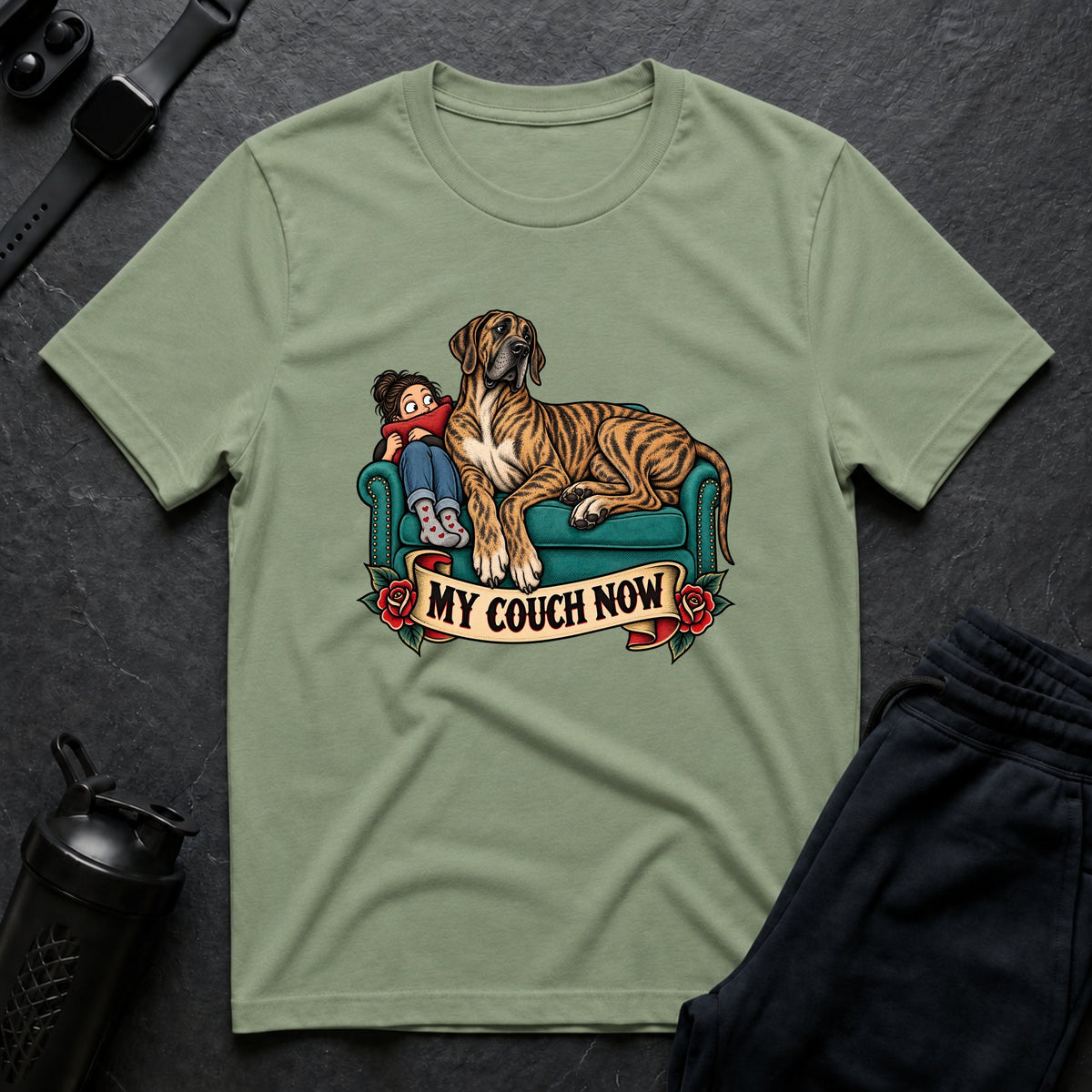 Couch King – Great Dane T-Shirt