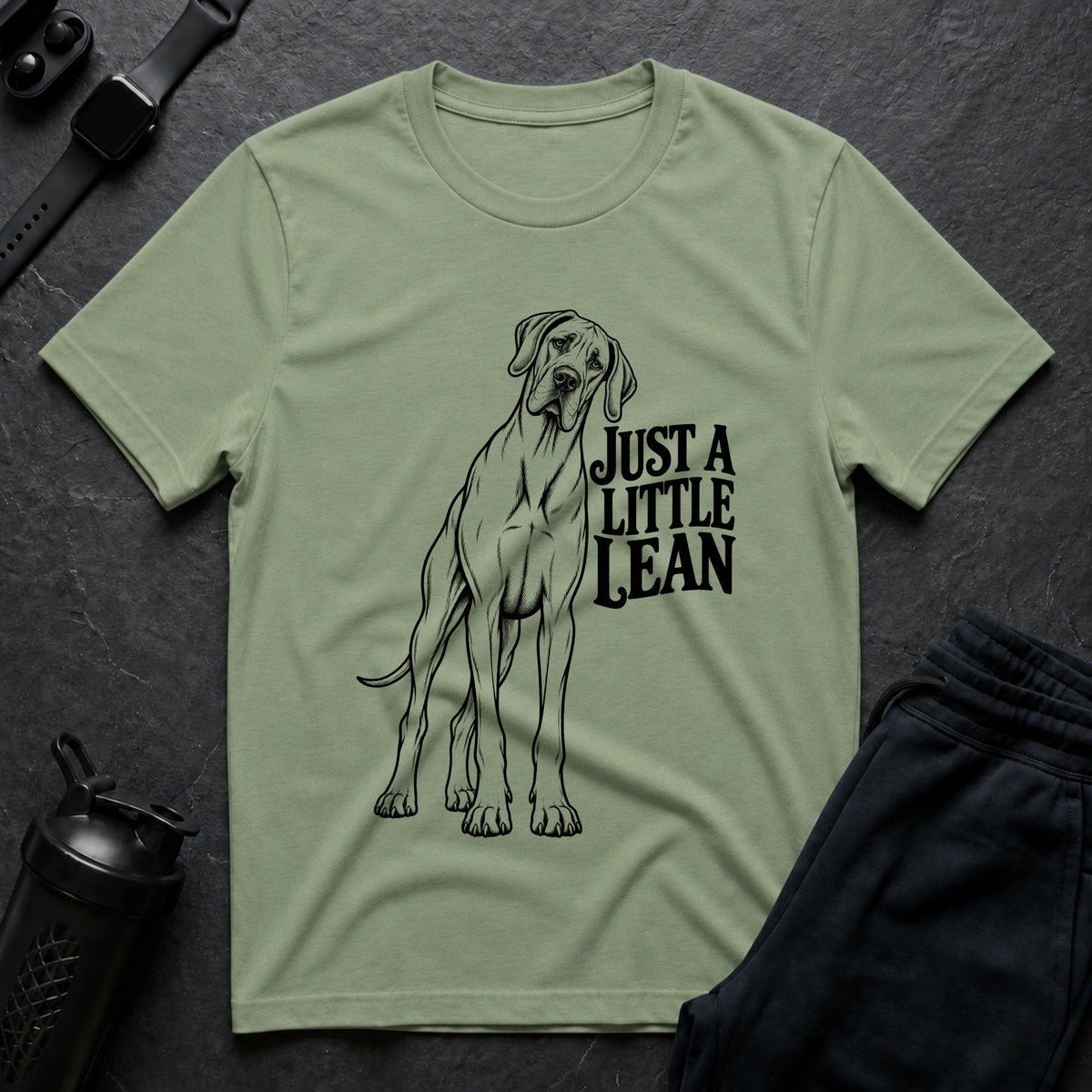 Just A Lean – Great Dane T-Shirt