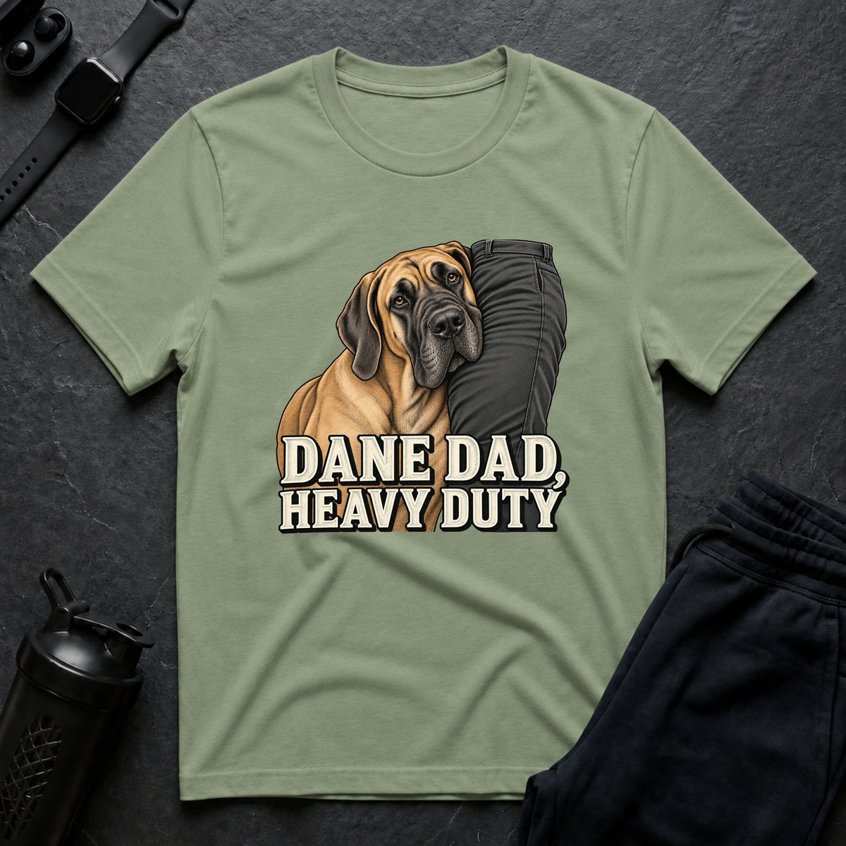 Dane Dad Duty – Great Dane T-Shirt