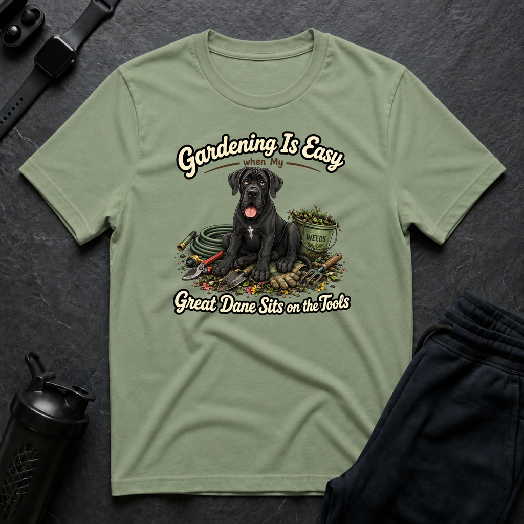 Great Dane Gardening Helper