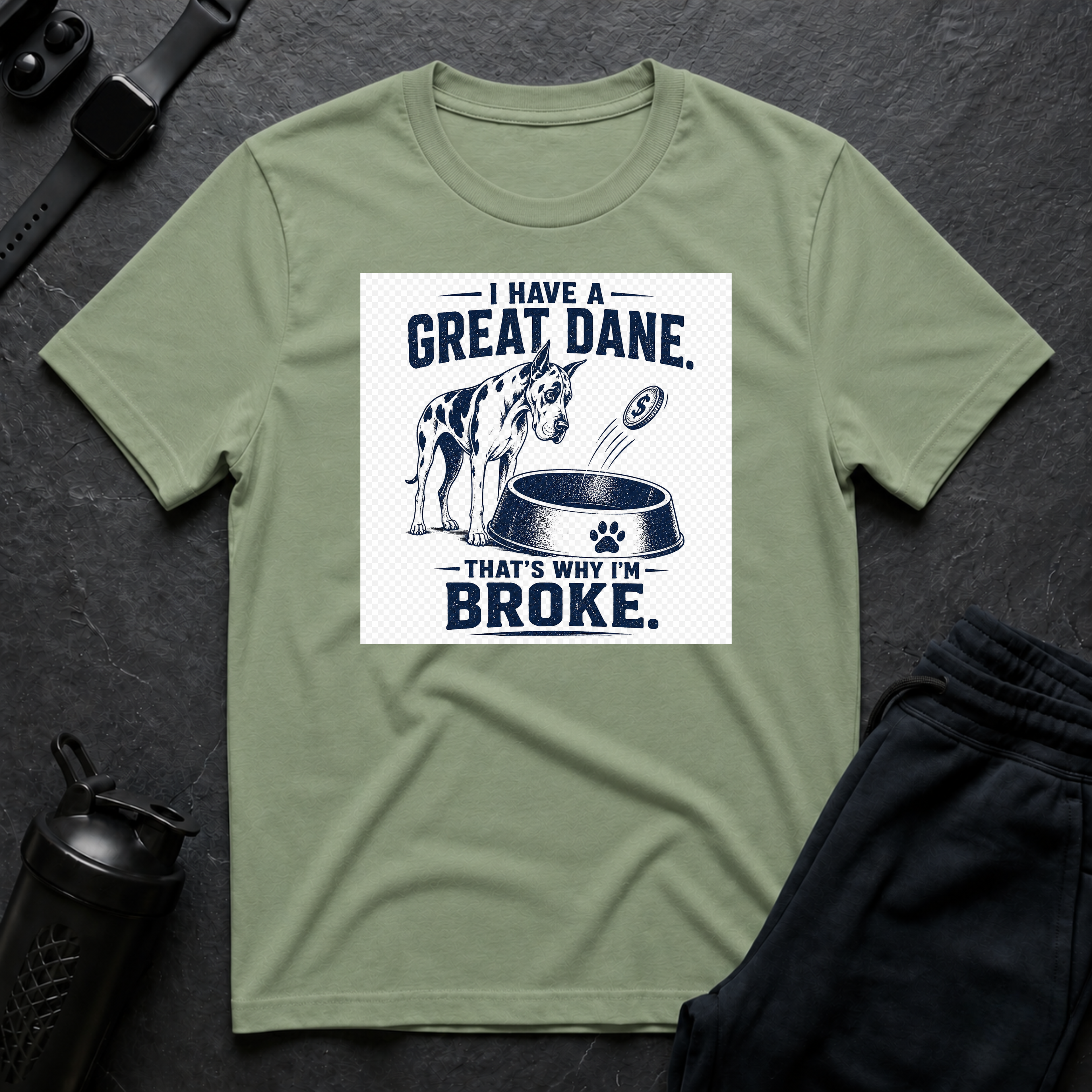 Great Dane Broke