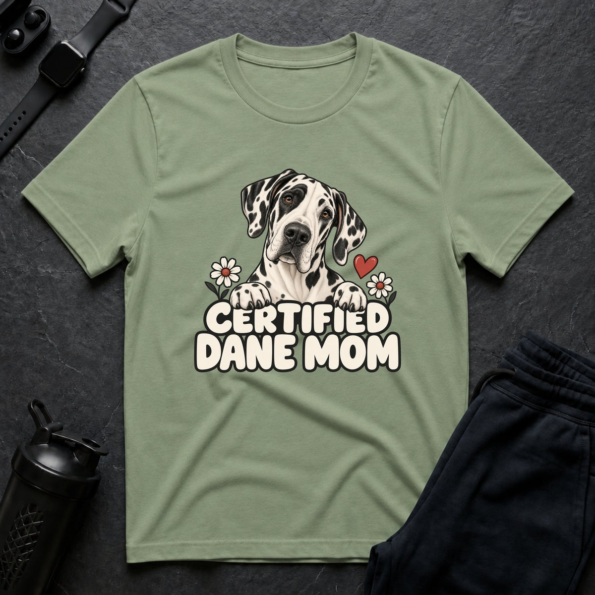 Certified Dane Mom – Great Dane T-Shirt