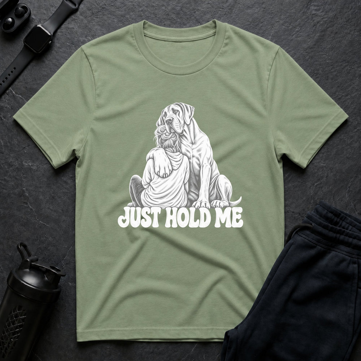 Just Hold Me – Great Dane T-Shirt
