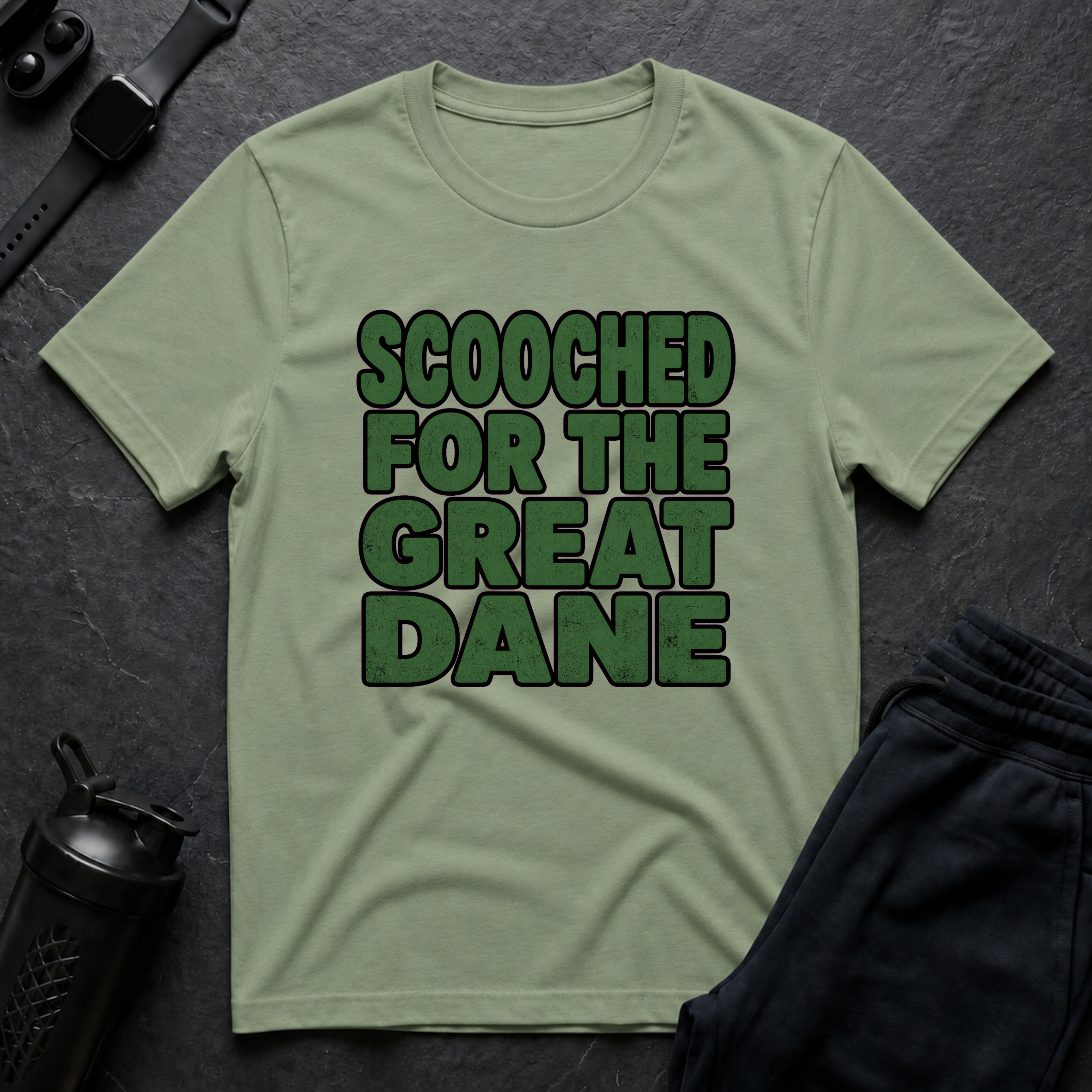 Scooched Great Dane