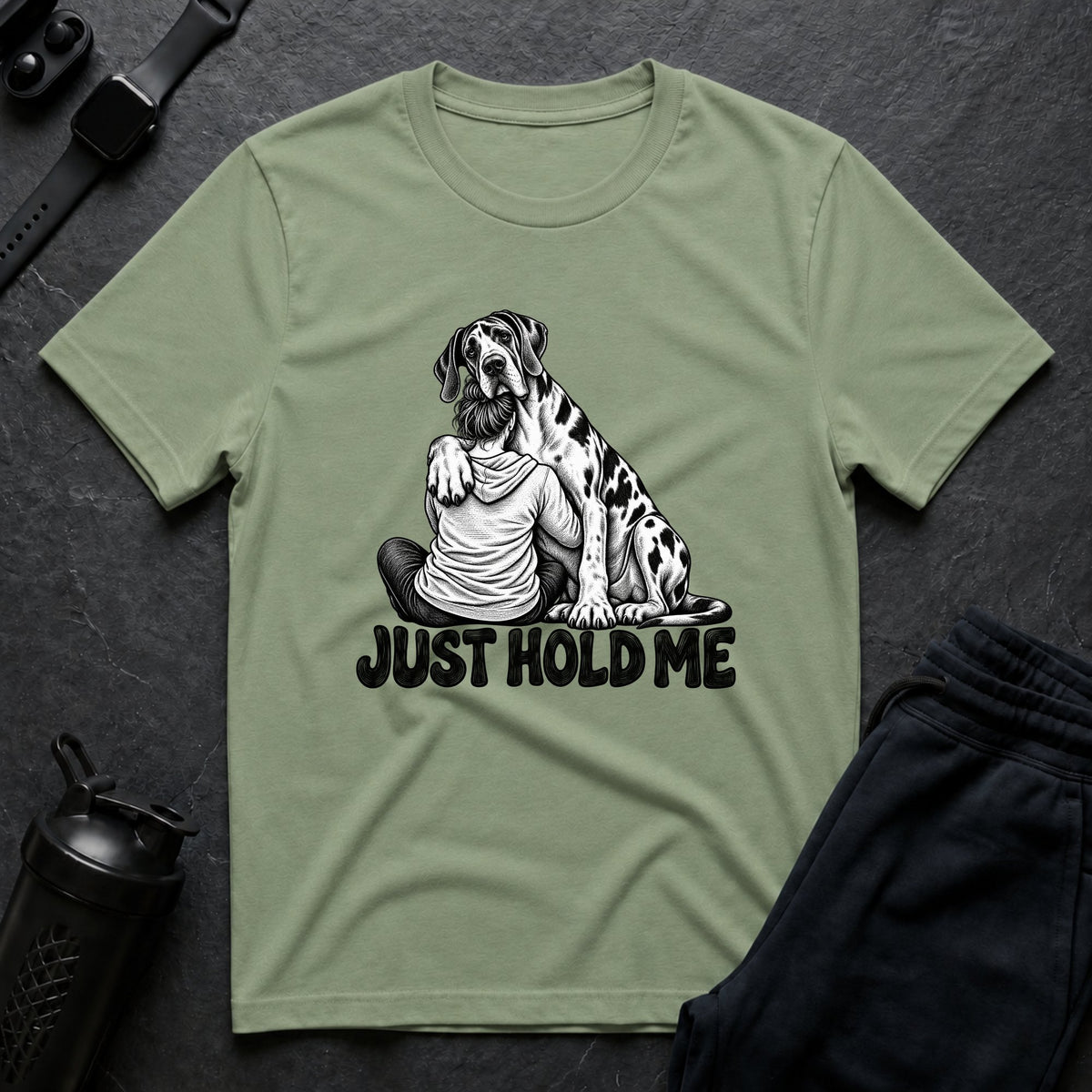 Just Hold Me – Great Dane T-Shirt
