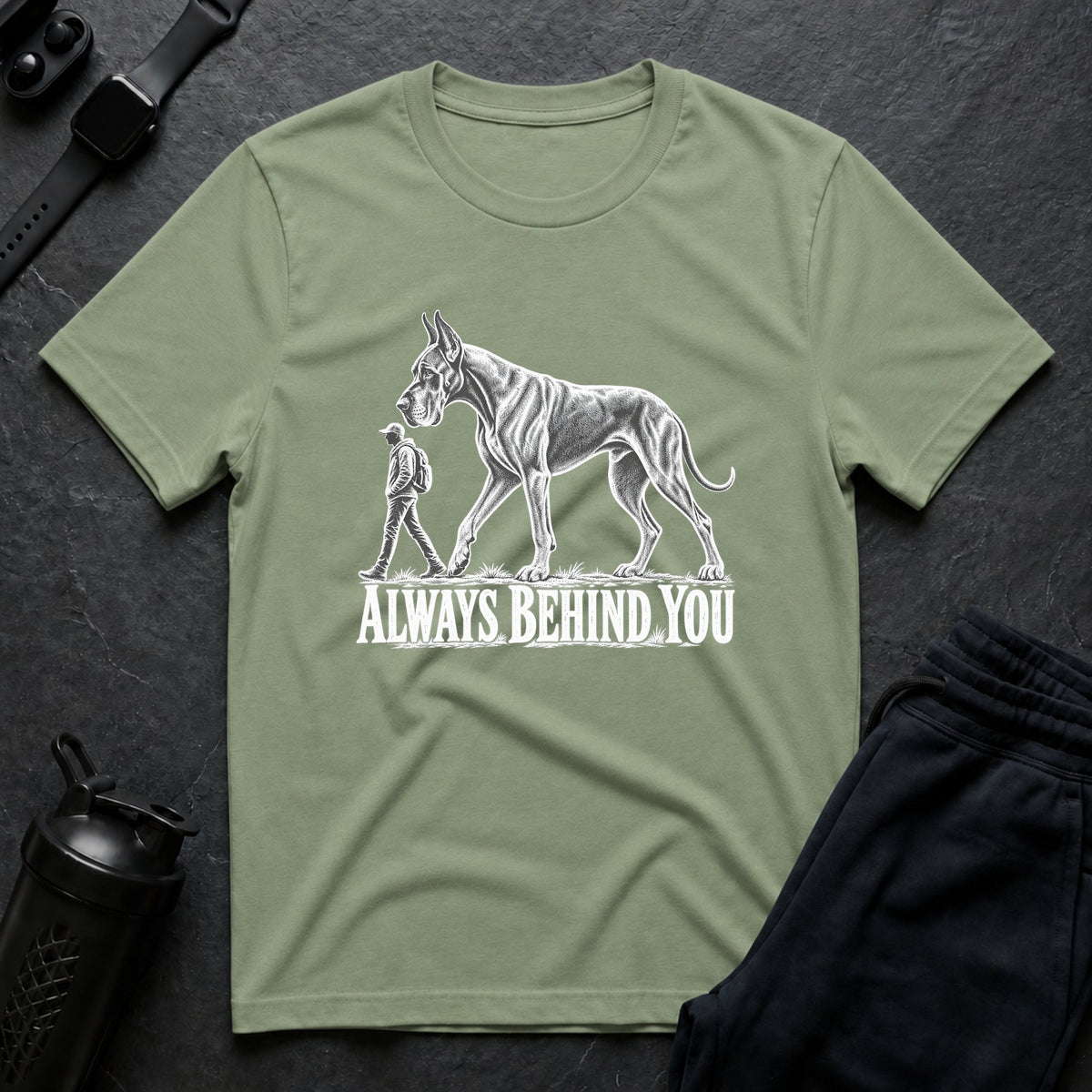 Always Behind – Great Dane T-Shirt