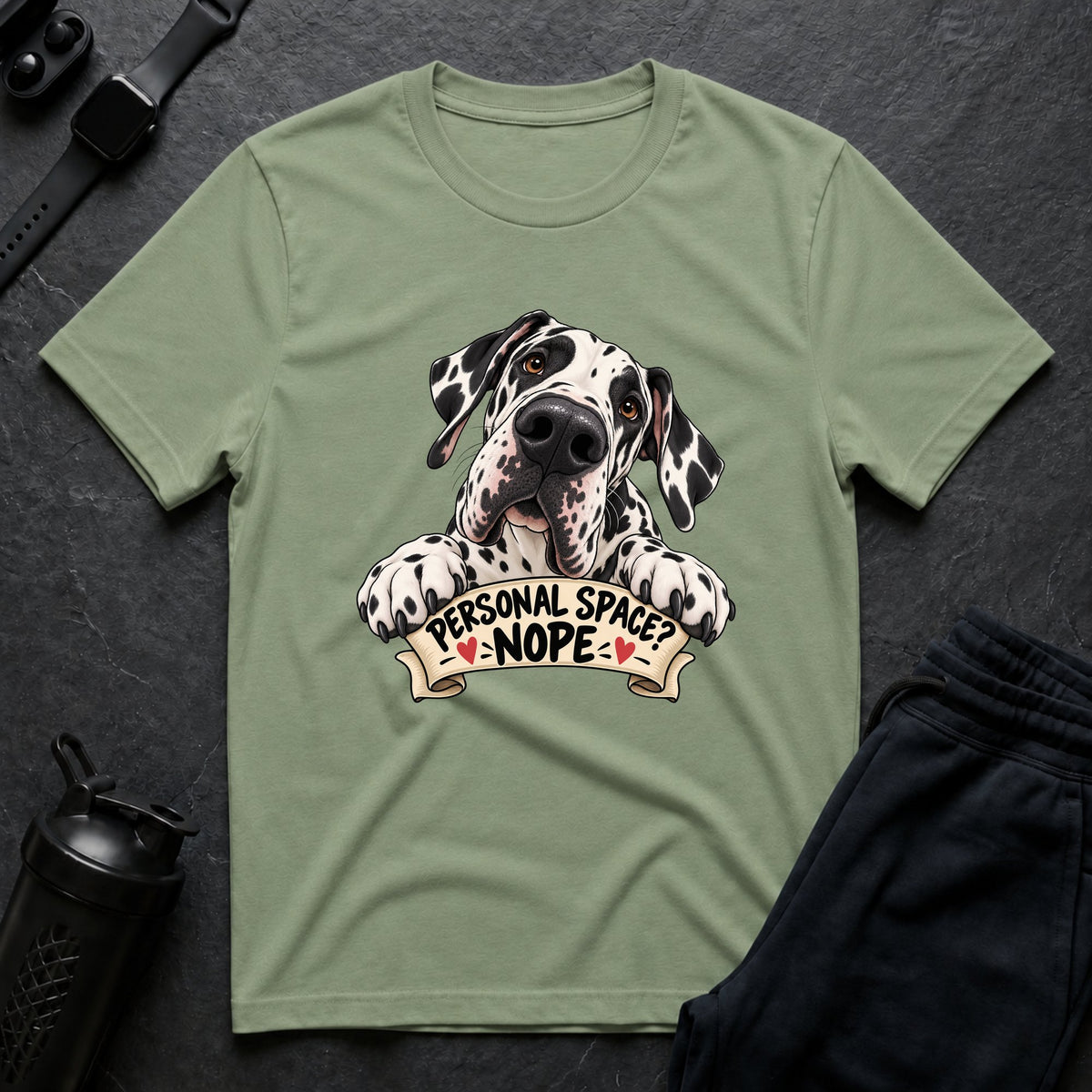 Personal Space Nope – Great Dane T-Shirt