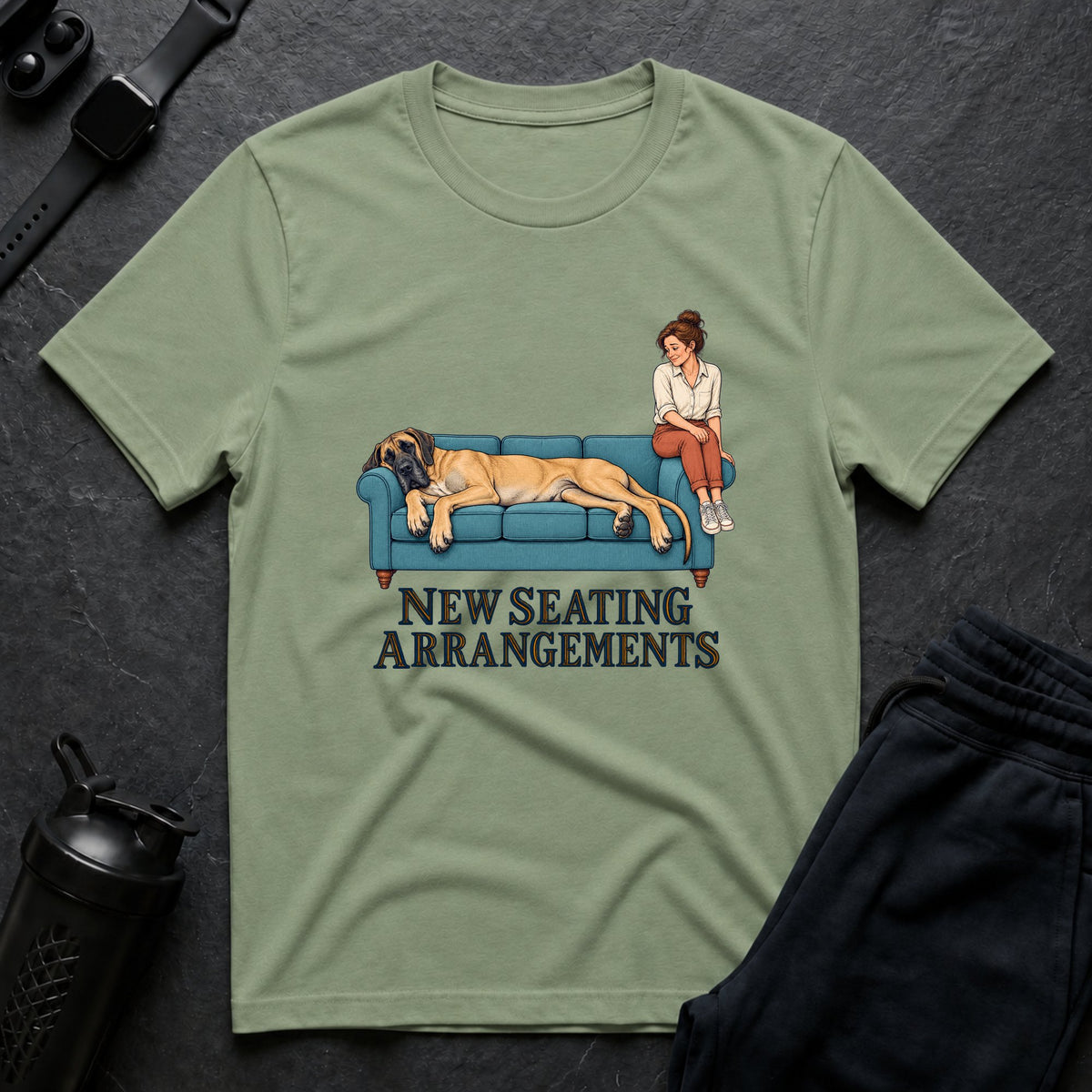 Cozy Couch Companions – Great Dane T-Shirt