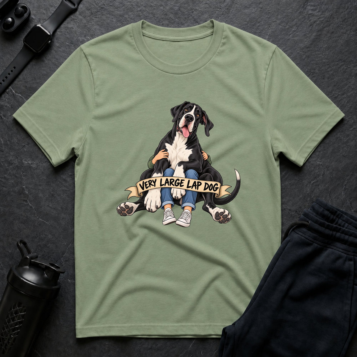Very Large Lapdog – Great Dane T-Shirt
