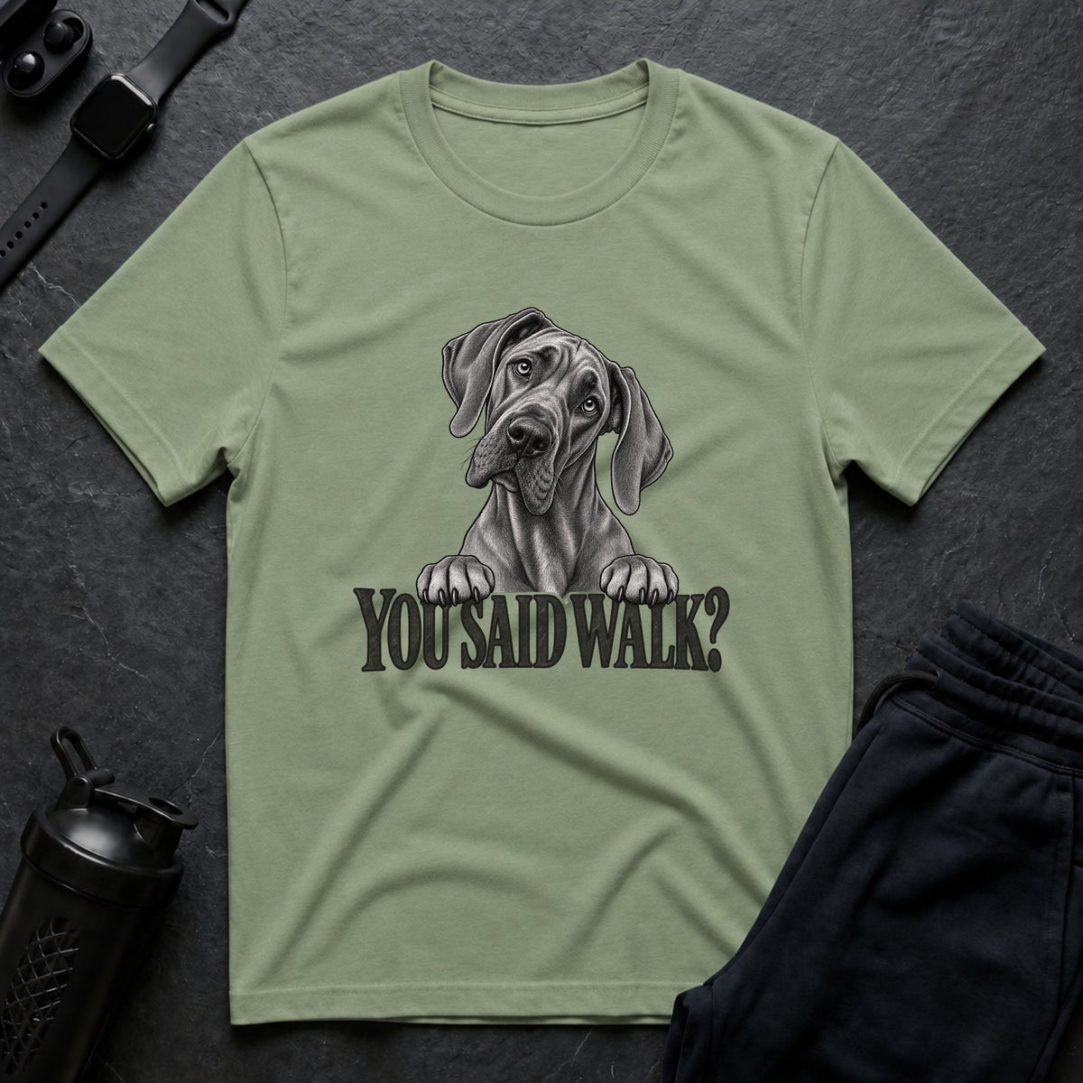You Said Walk – Great Dane T-Shirt