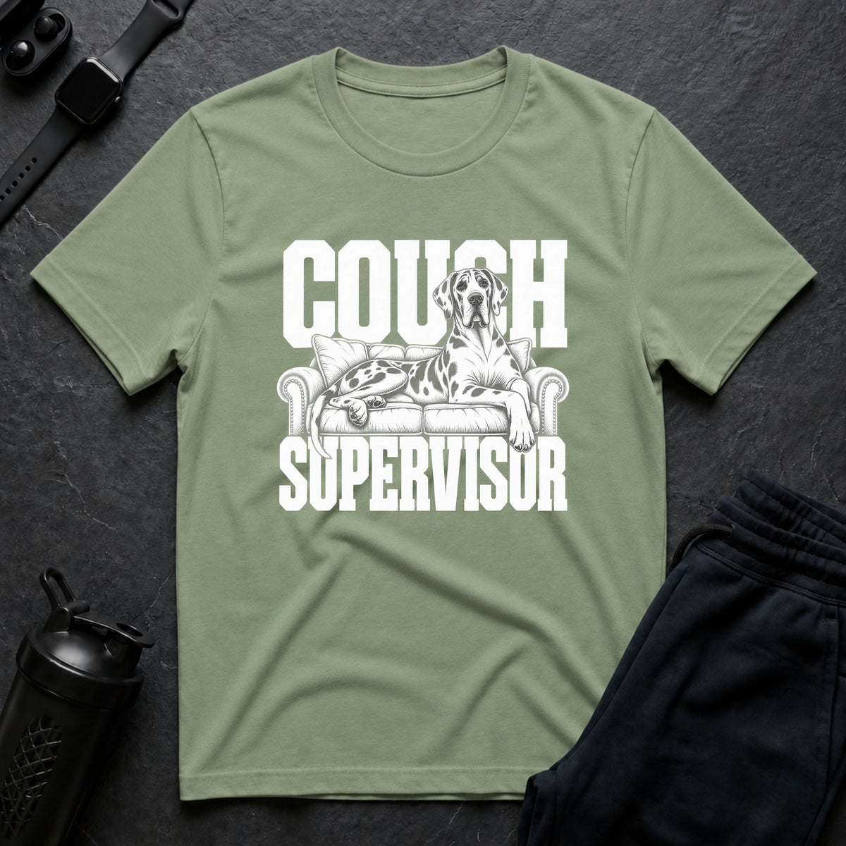 Couch Supervisor – Great Dane T-Shirt