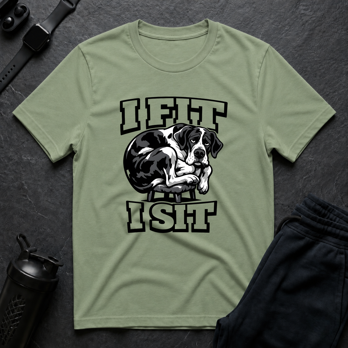I Fit Sit – Great Dane T-Shirt design