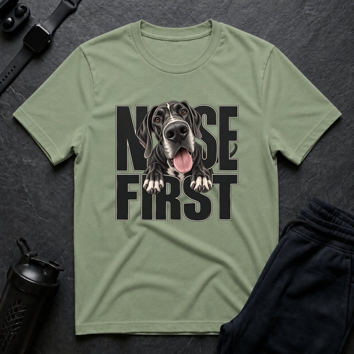 Nose First – Great Dane T-Shirt
