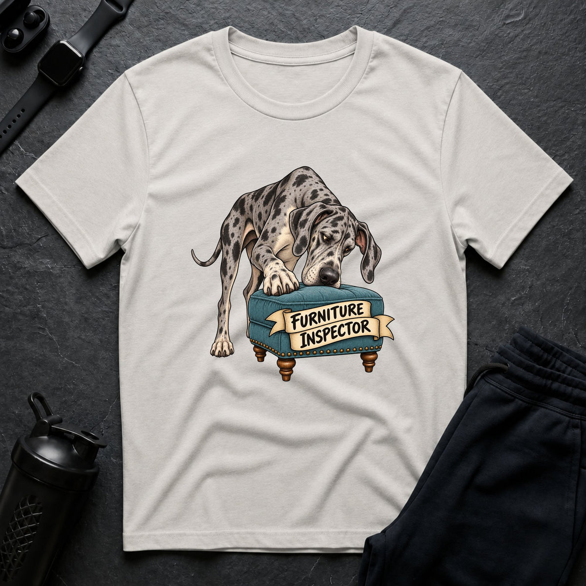 Pet Couch Critic – Great Dane T-Shirt