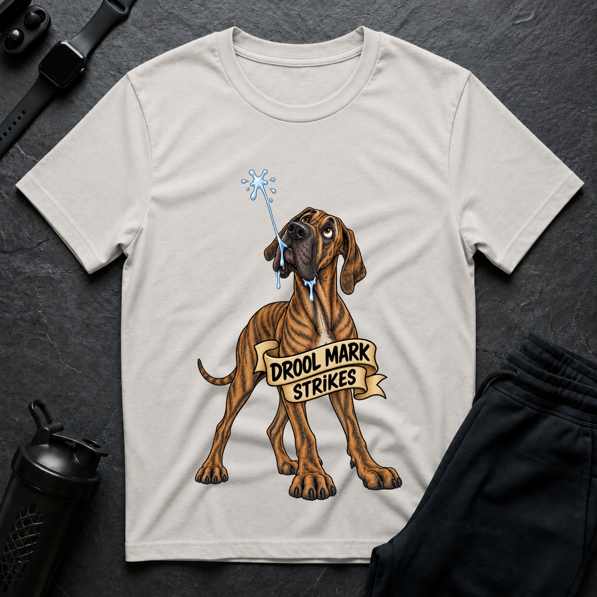 Drool Mark Strikes – Great Dane T-Shirt