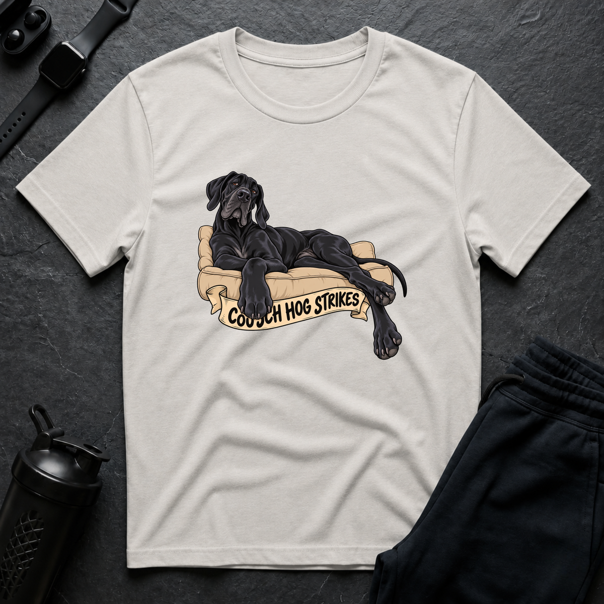 Couch Hog Strikes – Great Dane T-Shirt
