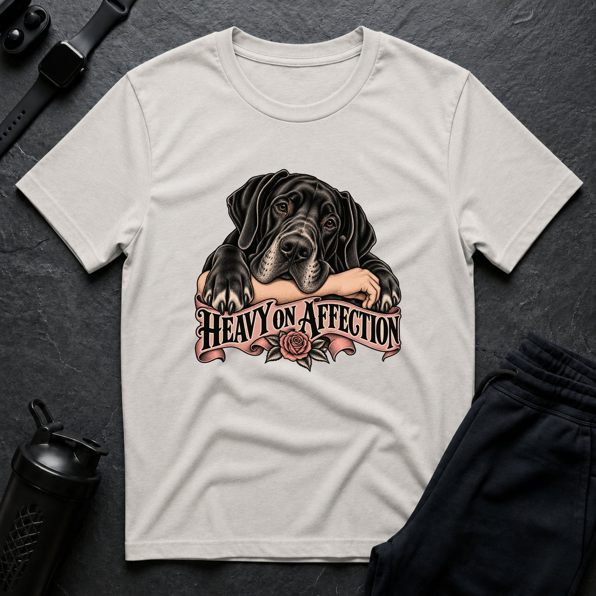 Heavy On Affection – Great Dane T-Shirt