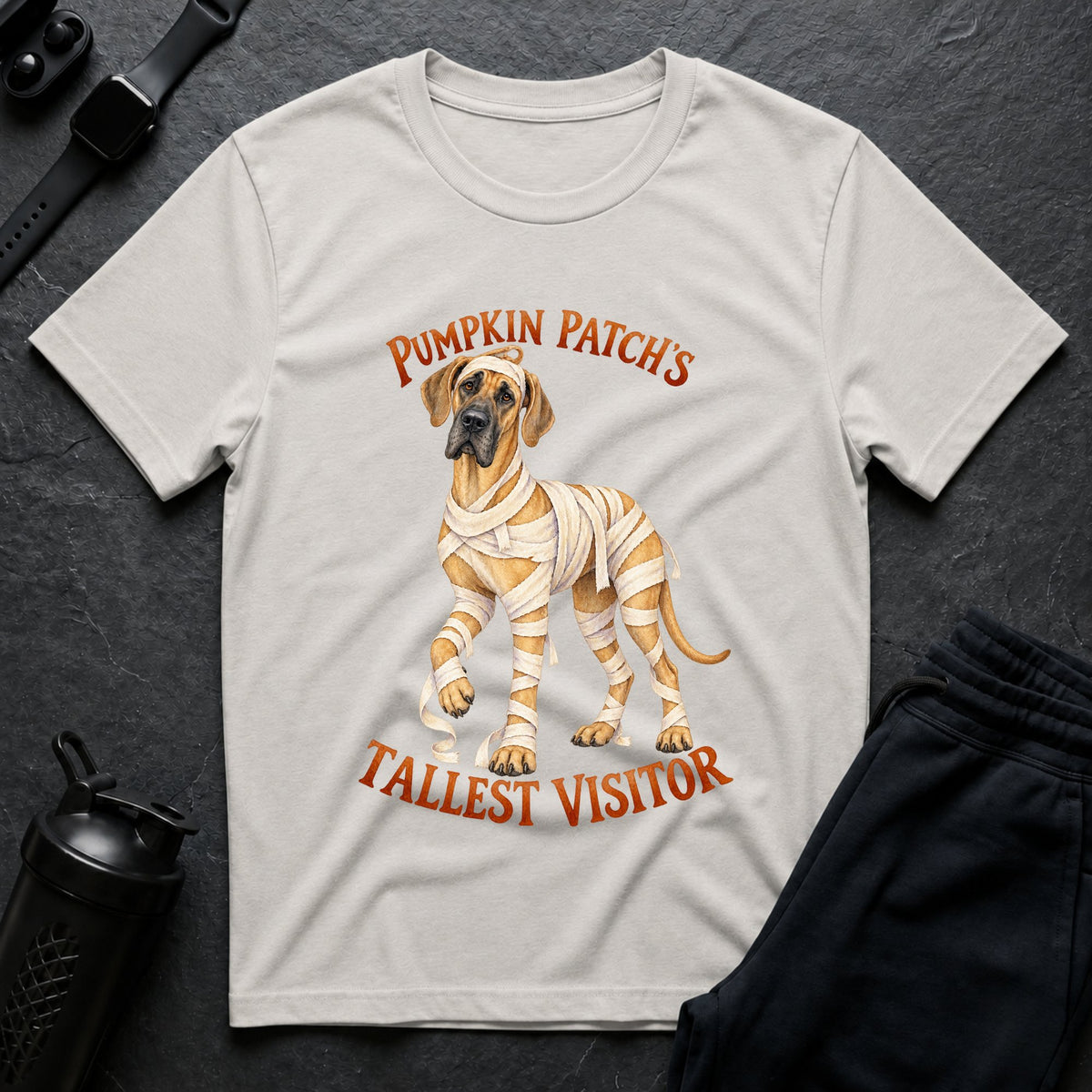 Pumpkin Pup Mummy – Great Dane T-Shirt